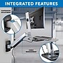Mount-It! Wall Mounted Sit-Stand Single Monitor Workstation with Floating Keyboard Tray, Up to 32" Monitor, Silver (MI-7905)~#|#~C15B675E-CB30-4D29-94371753B285B41B_sc7