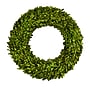 Nearly Natural 24-in Preserved Boxwood Wreath (4375)~#|#~C1602A69-F1D5-4C30-BE83A673E5B55BAE_sc7