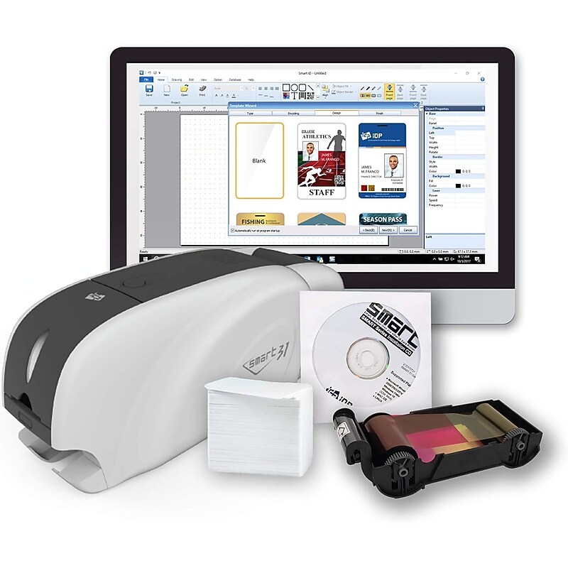 IDP SMART-31 Dual Sided ID Card Printer Kit (651528K) image 1