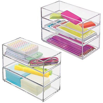 iDESIGN 6-Piece Plastic Drawer Organizer - Thumbnail 2