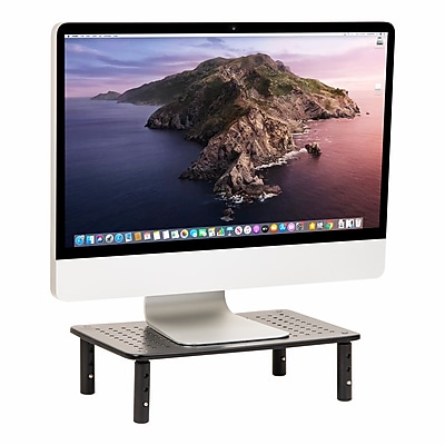 Mind Reader Ventilated Adjustable Monitor Stand, Up to 44 lbs., Black (4LEGMET-BLK) Sansujyuku sansujyuku.com