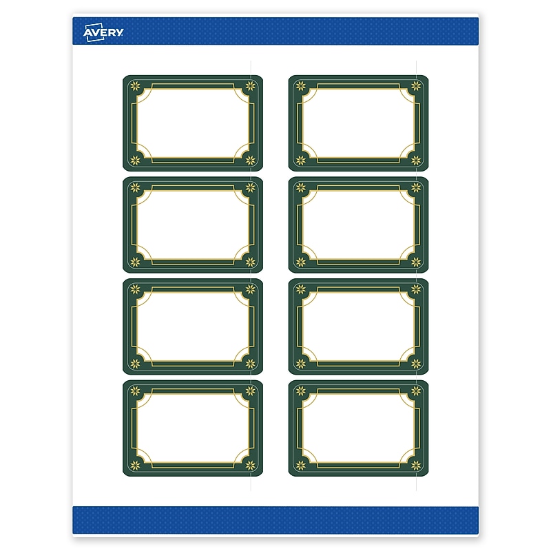Avery Rectangle Multipurpose Labels, 2" x 3", White, 80/Pack (19479370390) image 1