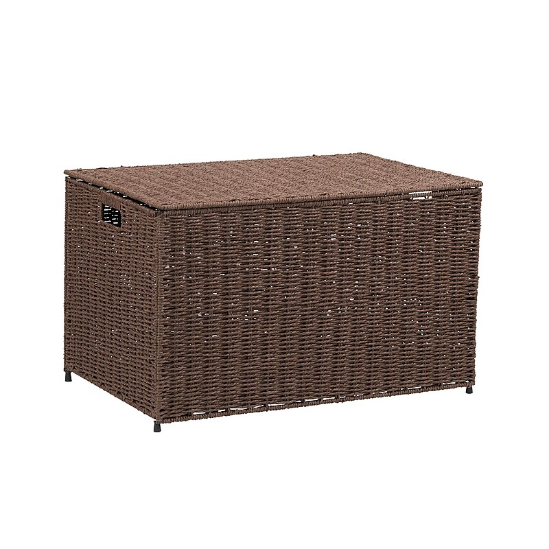 Household Essentials 125.6 Quart Sturge Chest, Wicker, Coffee Brown (ML-7145) image 1