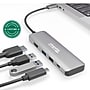 Plugable 4-in-1 USB-C Hub with 4K HDMI, 100W, Silver (USBC-4IN1)~#|#~C17039AF-A899-4C65-96B45B6E1F69C43F_sc7