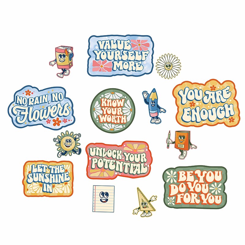 Eureka S'cool Era Gallery Wall Bulletin Board Set, 14/Set (EU-847847) image 1