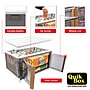 Dbest Quik Box Premium Large Stackable Folding Plastic Storage Bin, 15" x 15"x 15", White (01-976)~#|#~C17C4302-F156-49D8-9B3ED8A7D675CEE8_sc7