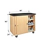 Diversified Woodcrafts 40" Mobile Balance Storage Cabinet, Oak (5201K)~#|#~C17D5E0A-B01C-4E2D-A60D852B9AFDDE55_sc7