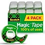 Scotch Magic Invisible Clear Tape Refill, 0.75" x 23.6 yds., 1" Core, Clear, 4 Rolls/Pack (4850-S)~#|#~C18218F9-7B96-4D9E-879DBBE4EAFAD405_sc7