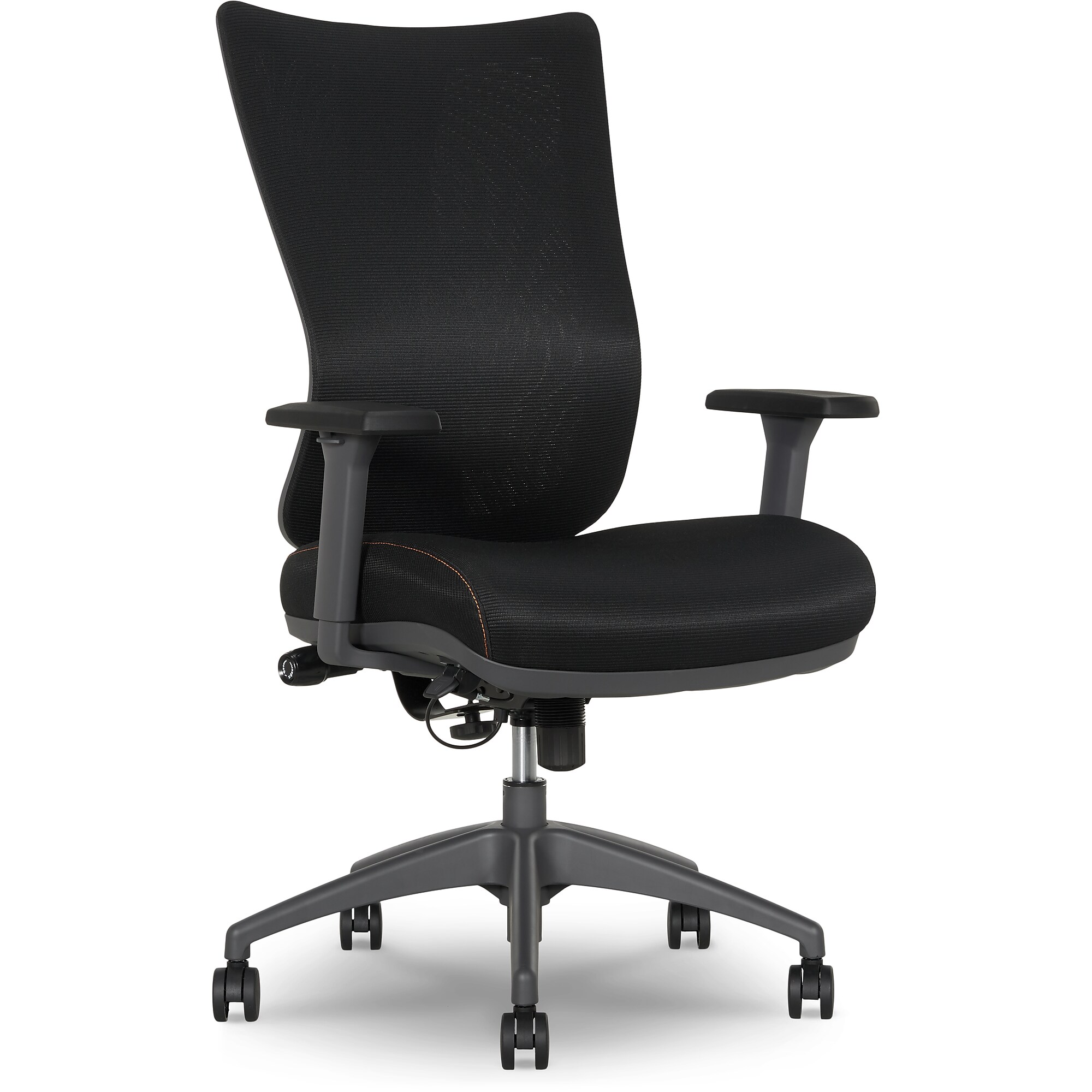 Sharper Image Revive Shiatsu Ergonomic Mesh Swivel Massage Chair, Black (60097-BLK) Sansujyuku sansujyuku.com