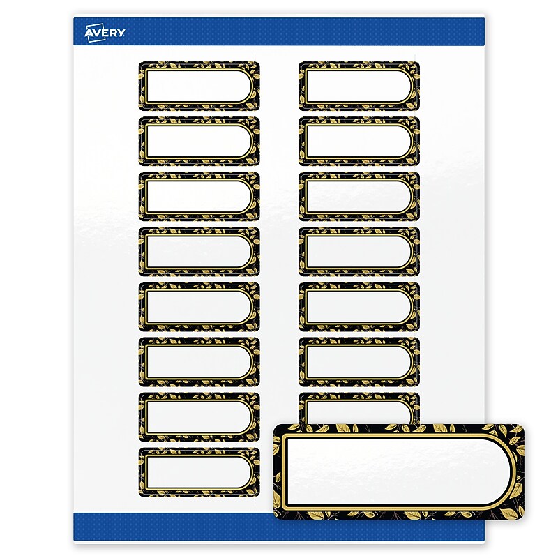 Avery Rectangle Laser/Inkjet Multipurpose Labels, 1" x 2-5/8", White, 160/Pack (19479370832) image 1