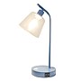Simple Designs Sleek Essentials LED Desk Lamp, 15.75", with USB Ports, Blue (LD1074-BLU)~#|#~C189B528-1C2B-4ACA-80FF351B6D90A438_sc7