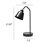 Simple Designs Sleek Essentials LED Desk Lamp, 16", Black (LD1077-BLK)~#|#~C18BC6A4-A277-4DBC-9C65A75284ACE133_sc7