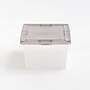 Iris 17 Quart Snap Top Plastic Snap Closure Storage Bin, Clear (500218)~#|#~C1965014-CFB8-48BA-988C8FD345C3474A_sc7