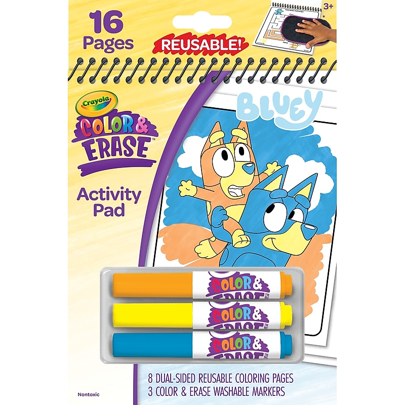Crayola Color & Erase Reusable Activity Pad: Bluey image 1