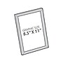 Azar Sign Holder, 8.5" x 11", Table Top, Silver, Plastic, 4/Pack (300332-SLV-4PK)~#|#~C199FC19-78B7-4322-ABE1ED55F6873B74_sc7
