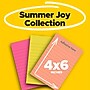Post-it Super Sticky Notes, 4" x 6", Summer Joy Collection, Lined, 90 Sheets/Pad, 3 Pads/Pack (660-3SSJOY)~#|#~C19FFDC8-E909-43AD-ABF791A229EF58CF_sc7