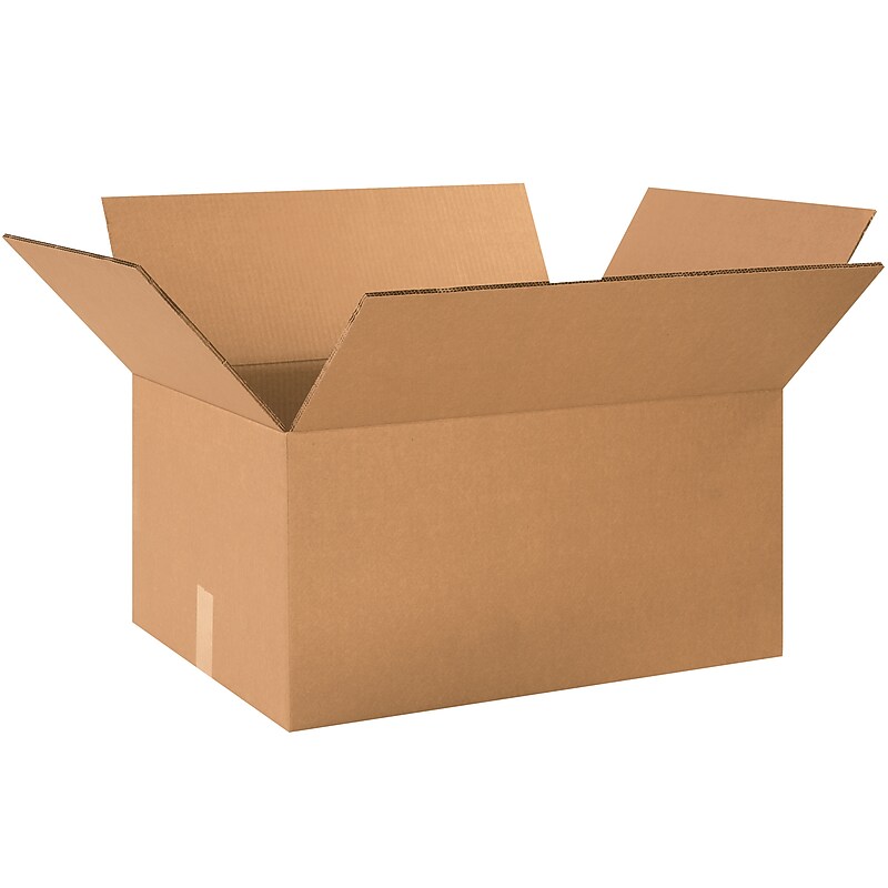 24" x 14" x 12" Heavy Duty Shipping Boxes, 48 ECT, Double Wall, 15/Bundle (HD241412DW) image 1