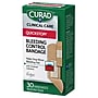 Curad QuickStop Fabric Adhesive Bandages, Assorted Sizes, Tan, 30 Bandages/Box, 24/Carton (CUR5245V1)~#|#~c1a2114d-db30-408b-b91b2f891f0d313c_sc7