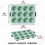 Starfrit Silicone 14" x 19.5" Muffin Pan, Sage Green (092750-006-NEW1)~#|#~C1A3FE4D-A0CF-4C52-8D40B6520E35F929_sc7