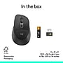 Logitech Signature Comfort Plus M850 L for Business Wireless Curved Ergonomic USB-C Optical Mouse, Graphite (910-007703)~#|#~C1A4E60B-6CB4-412A-92BFB975293905C4_sc7