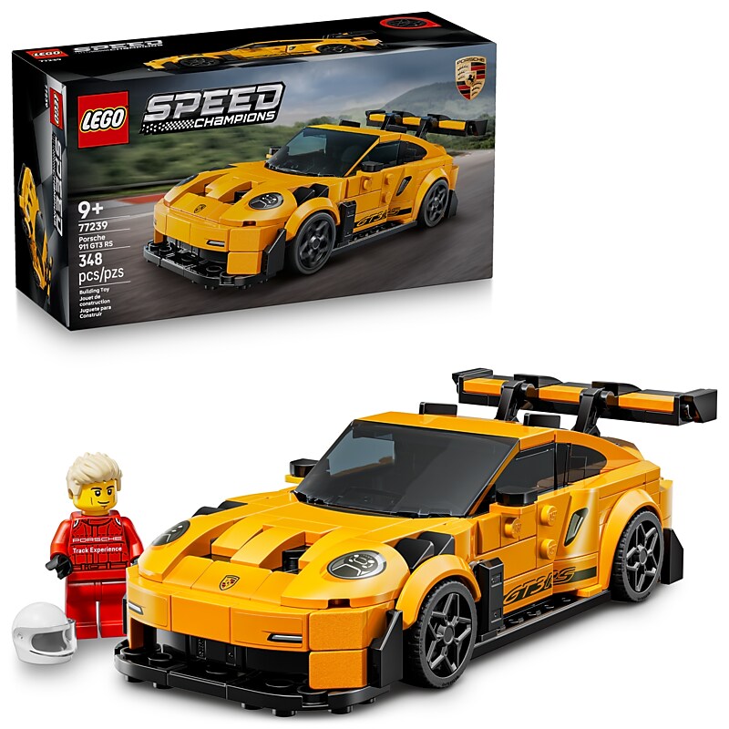 LEGO Speed Champions Porsche 911 GT3 RS, 348 Pieces (77239) image 1