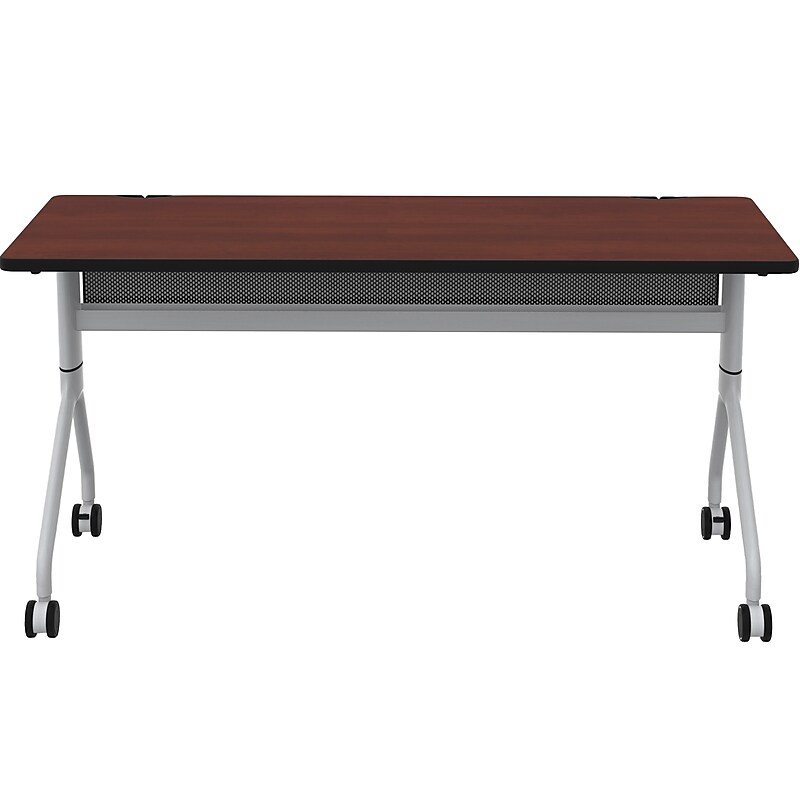 Safco Rumba Training Room Table, 24" x 60", Biltmore Cherry (RBA6024FLSLBMCH) image 1