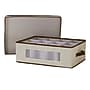 Household Essentials 6.5" Mug and Tumbler Windowed Panel Storage Chest with 12 Compartments, Cream (HH531)~#|#~C1B6E5DE-E966-4443-805BEE61A09F2AA4_sc7