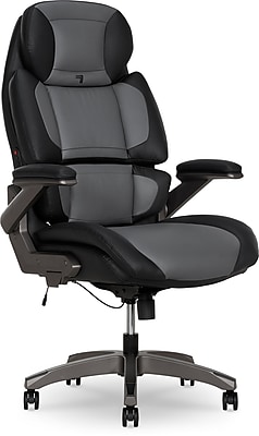 Sharper Image S-950 Heated Ergonomic Faux Leather Swivel Executive Massage Chair