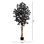 Nearly Natural Artificial Halloween Black Ficus Tree, 5' (T5136)~#|#~C1BAB5C1-5A7F-4D82-A4FB57090FD1288A_sc7