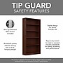 Bush Furniture Universal 72"H 5-Shelf Bookcase with Adjustable Shelves, Vogue Cherry, 2/Set (UB003VC)~#|#~C1BEACBD-C938-4E36-A31FC5C9191F4FD2_sc7