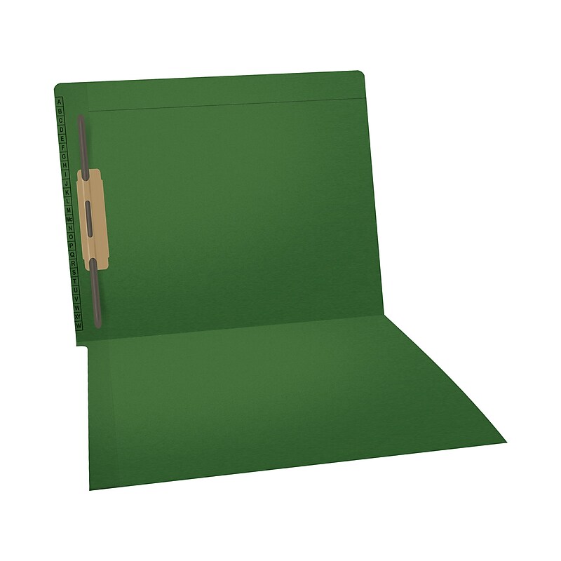 Medical Arts Press Reinforced Classification Folder, 1 3/8" Expansion, Letter Size, Green, 50/Box (F1170-GRN-1) image 1