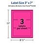 Avery Laser/Inkjet Rectangle Multipurpose Labels, 3" x 7", Neon Magenta, 240/Box (94250)~#|#~C1C01AFD-8418-480F-A16AB40D360EA295_sc7