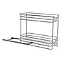 Household Essentials Glidez 2-Tier Pull-Out/Slide-Out Storage Organizer with Plastic Liners, Silver (HH1244-1)~#|#~C1C0373D-1813-4F68-91A5450E39B9D57F_sc7