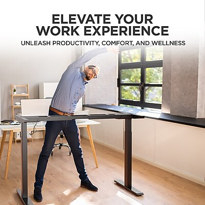 Uncaged Ergonomics Rise Up Electric Adjustable Height Desk Frame - Thumbnail 4