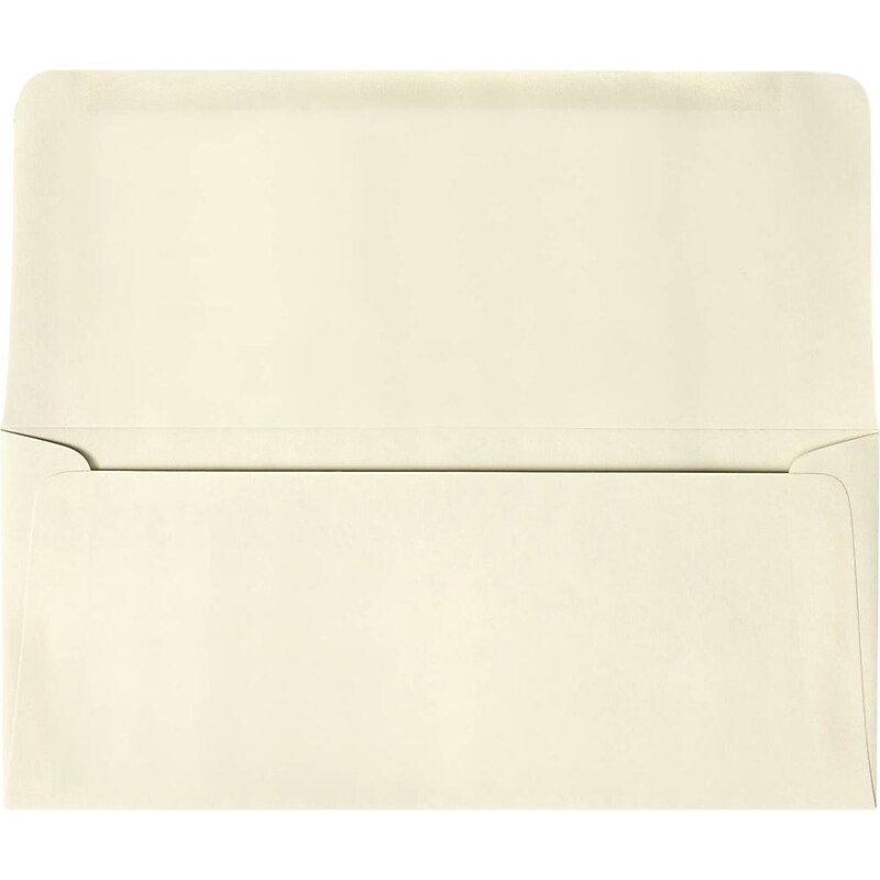 JAM Paper #9 Booklet Envelopes, 3 7/8" x 8 7/8", Cream, 50/Pack (R2169-50) image 1