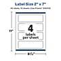 Avery Laser/Inkjet Rectangle Multipurpose Labels, 2" x 7", Clear, 40/Pack (94243)~#|#~C1CD1DCD-A1AC-4970-905B1AF607467D6A_sc7
