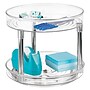 iDESIGN 2-Tier Rotating Desktop Lazy Susan Organizer, Clear/Chrome (40109)~#|#~C1D00A81-1938-457A-AEB74429BF246485_sc7