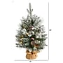 Nearly Natural Flocked Artificial Christmas Tree, 2' (T2006)~#|#~C1D4324F-2DFD-4D6B-827FE606F6454433_sc7