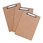 Staples® Hardboard Clipboard, Letter Size, Natural Brown, 3/Pack (ST63361)~#|#~C1D4ED43-9908-43F9-BB3E683CB7976800_sc7