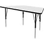 Correll Trapezoid Activity Table, 60" x 30", Height-Adjustable, Frosty White/Black (A3060DE-TRP-80)~#|#~C1DAD41B-FF7B-4B34-8E3AE27852A2ECA3_sc7