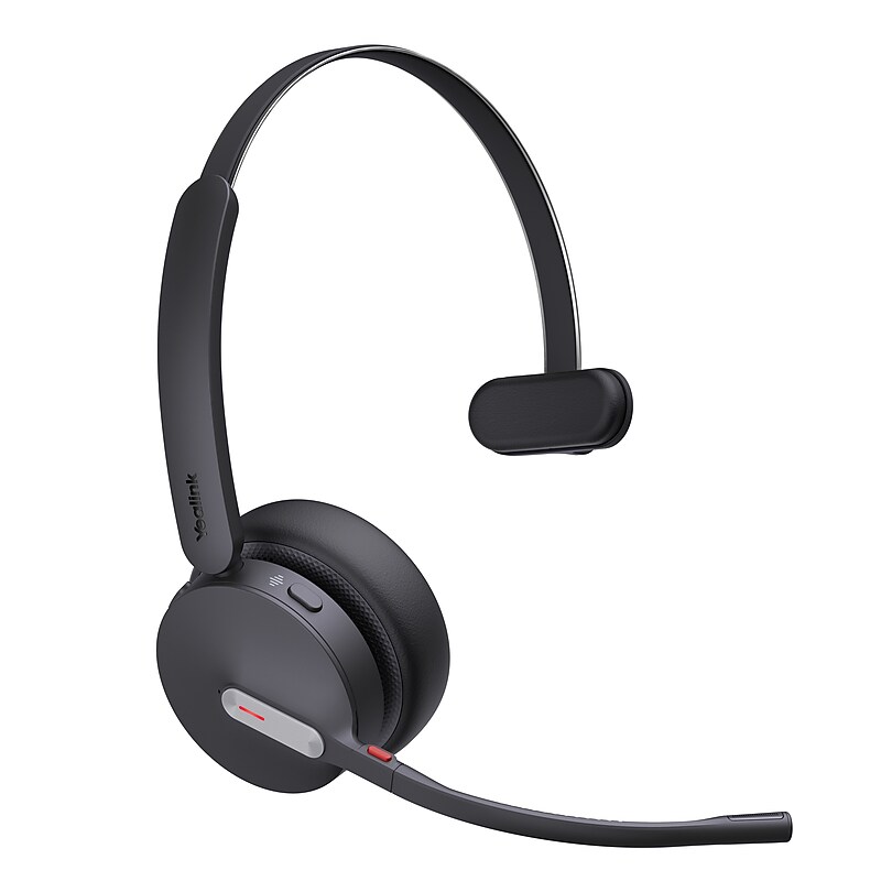 YeaLink USB-A/USB-C Noise Canceling Bluetooth Mono Phone & Computer Headset, UC Certified (1208706) image 1