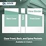 Davis Group Standard View 1.5" 3-Ring Binders, Assorted Pastel Colors, 4/Pack (7412-88-04)~#|#~C1E37856-98B8-495D-890187CEDFCB6663_sc7