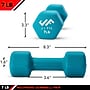 Jfit 7 lb. Neoprene Dumbbell, Blue, Pair (J-DBN7SET)~#|#~C1E6B4A0-6644-43F1-AB6D0C7570AF4B5D_sc7