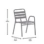 Flash Furniture Lila Indoor-Outdoor Restaurant Stack Chair, Silver (TLH018C)~#|#~C1EA65C1-6A32-4140-BE420E952A1147C1_sc7