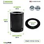 Alpine Industries 4460 Series Steel Mesh Outdoor Trash Can with Liner, 36 Gallon, Black (ALP4460-01-BLK)~#|#~C1EBB06F-628B-4AD3-83EF4F15E161AD4D_sc7