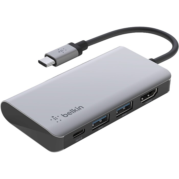 MV7+ AT8700J BX3/3.0 Belkin USB-C セット Belkin USB-C to HDMI/USB-A/USB-C Video Docking Station for Laptops