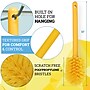 BISON LIFE 4" Polyester Goblet Cleaning Brush, Yellow, 6/Pack (BPKH-CB11-Y-6)~#|#~C1EDE428-C401-4F9E-A808FC523EFA343E_sc7