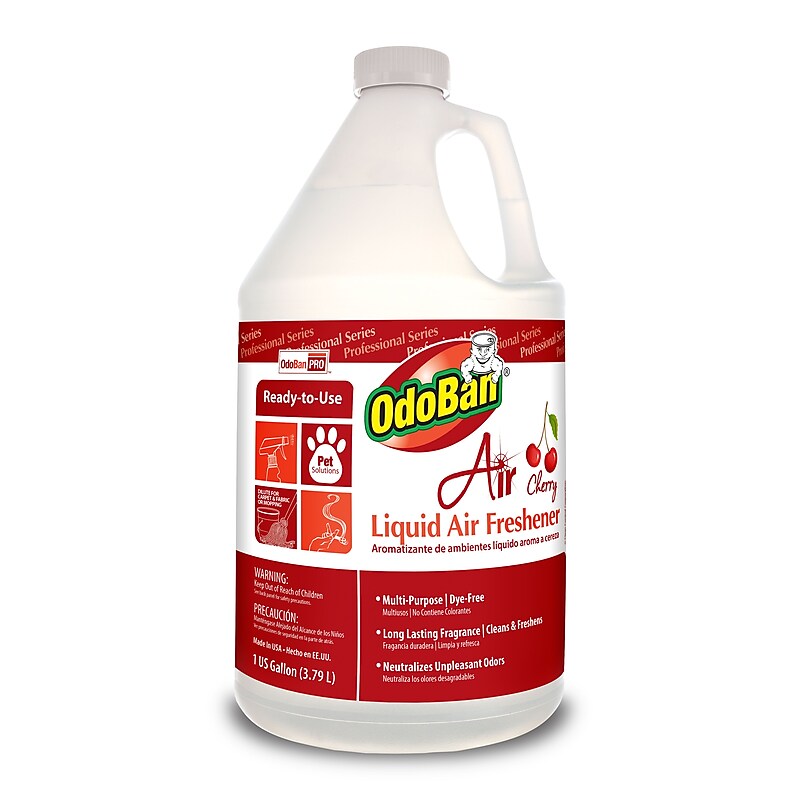 OdoBan Professional Air Freshener, Cherry Scent, 1 Gallon (977362-G4) image 1
