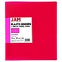 JAM Paper 1/2" 3-Ring Flexible Poly Binder, Fuchsia Pink (PB75237FU)~#|#~C1F51320-F1F5-46E4-895F84AEA062A9B6_sc7