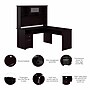 Bush Furniture Cabot 60"W L Shaped Computer Desk with Hutch and Drawers, Espresso Oak (CAB046EPO)~#|#~C1F97A29-3B12-401F-891BF10981CD6D83_sc7